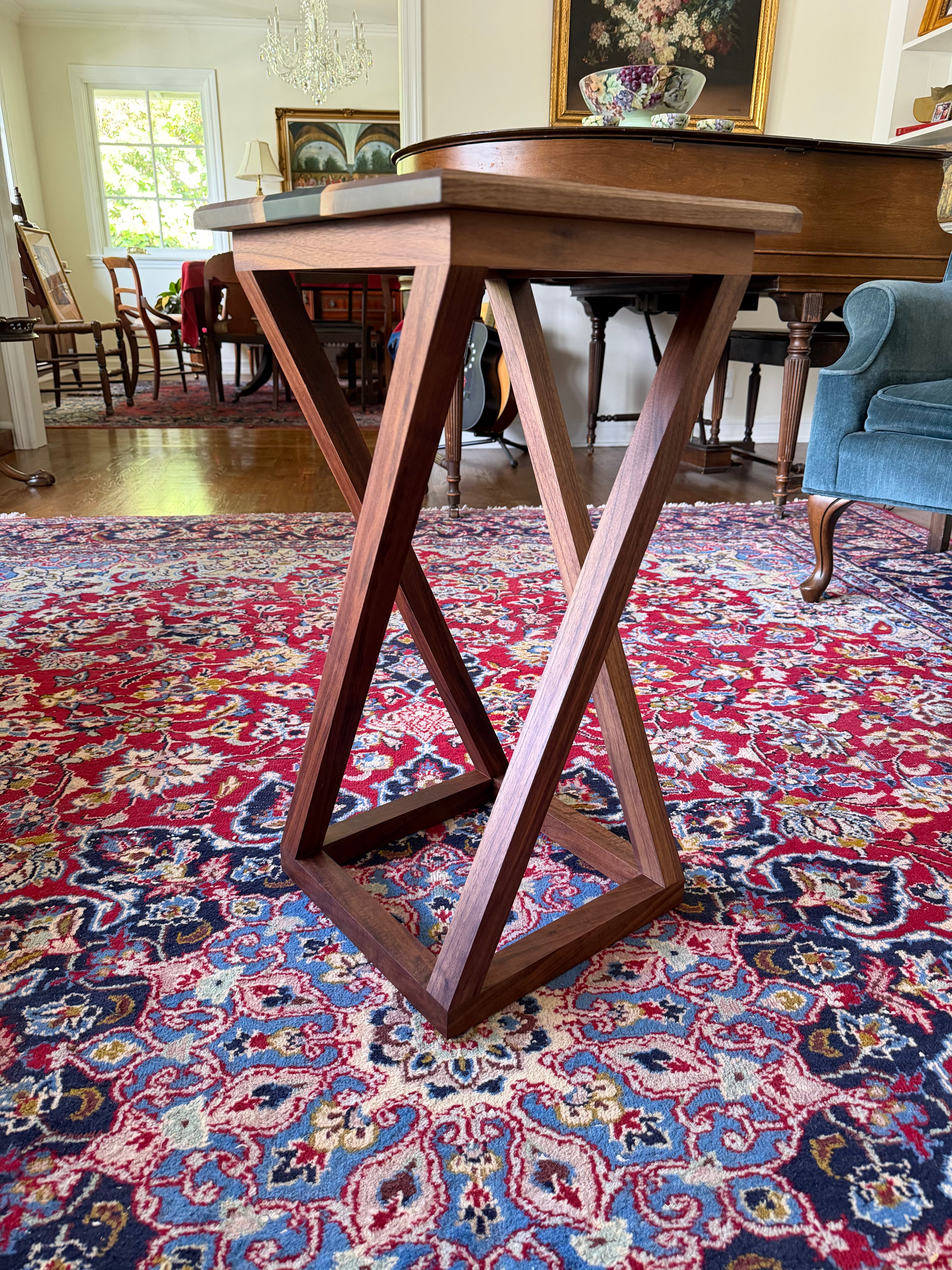 Walnut End Table - MontclairHumidors