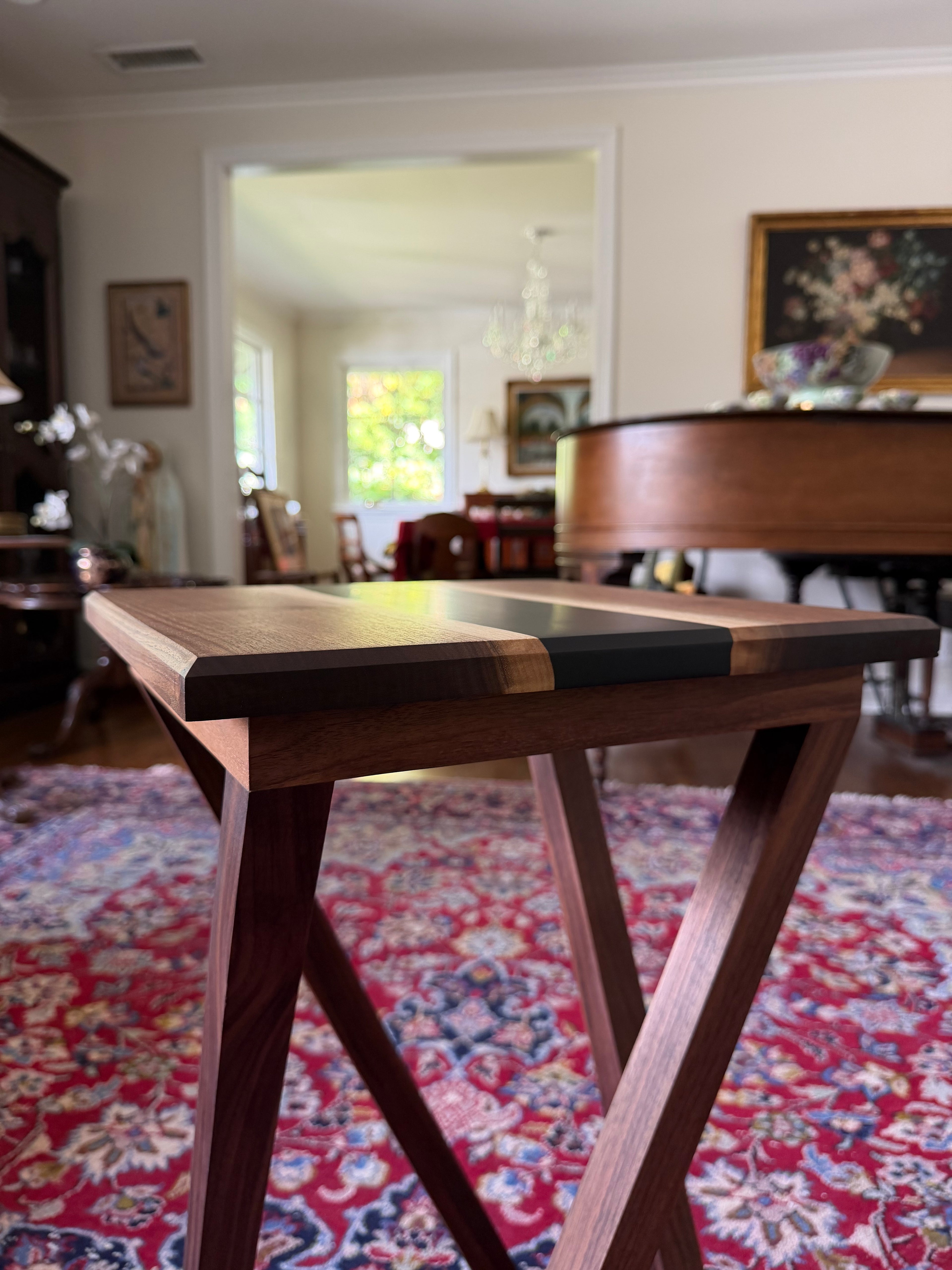 Walnut End Table - MontclairHumidors